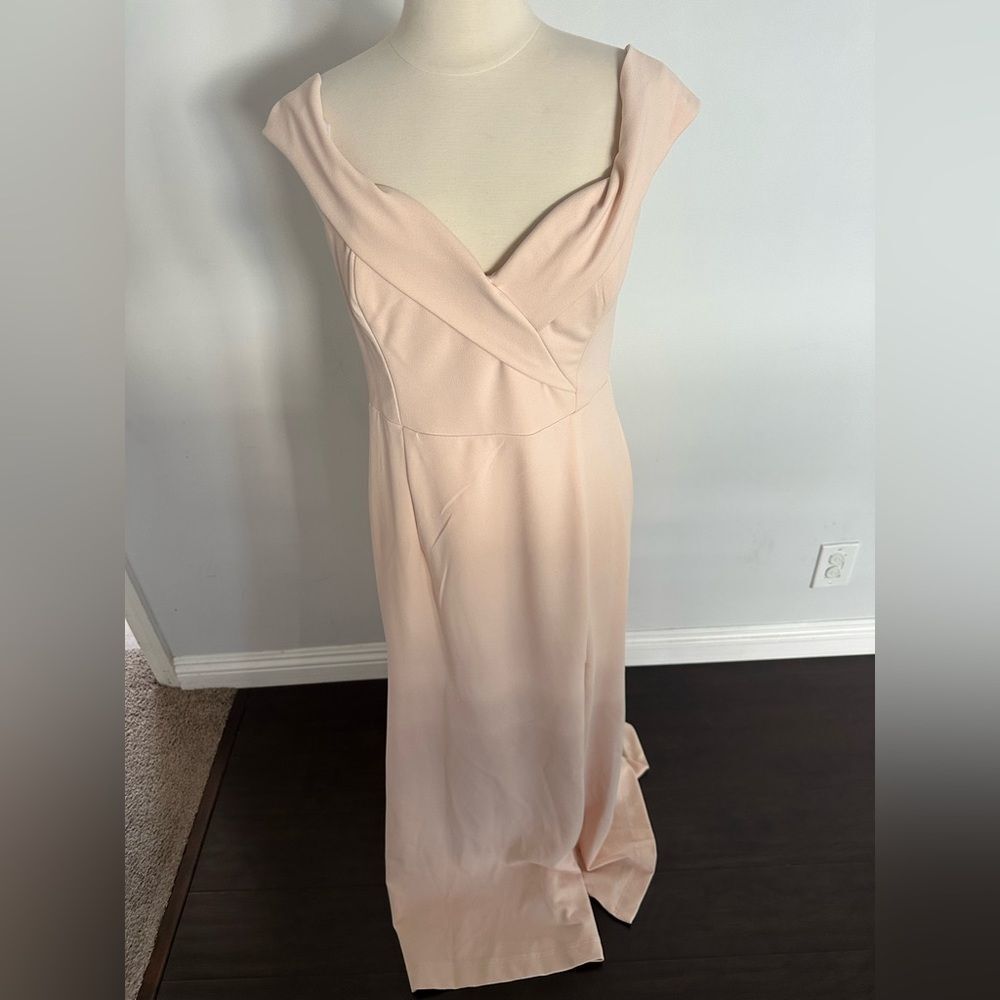 Lulus Women's Song of Love Bush Pink Off-the-Shoulder Maxi Dress Size XL